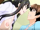 【アニメ】黒髪ロングヘアーの巨乳お姉ちゃんが弟の男友達を誘惑し童貞を奪っちゃう筆おろしエッチ YouJizz 女の子のための無料 H 動画